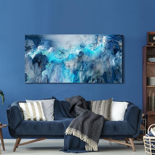 Blue Wall Art Large Canvas Art