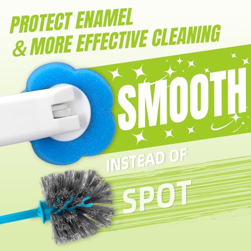 Disposable Toilet Brush with 54pcs Toilet Wand Refills (2 Count)