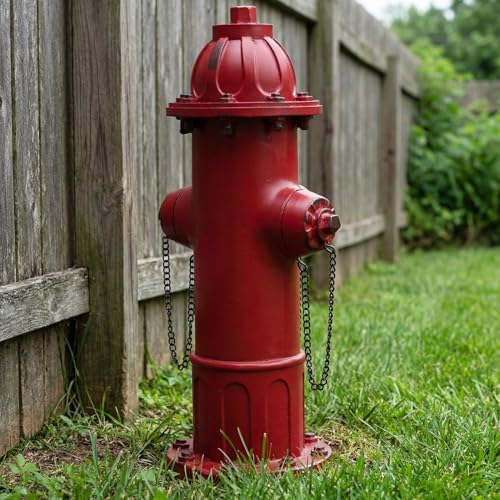 Garden Fire Hydrant Outdoor Statue Decorative for Dog to Peed on