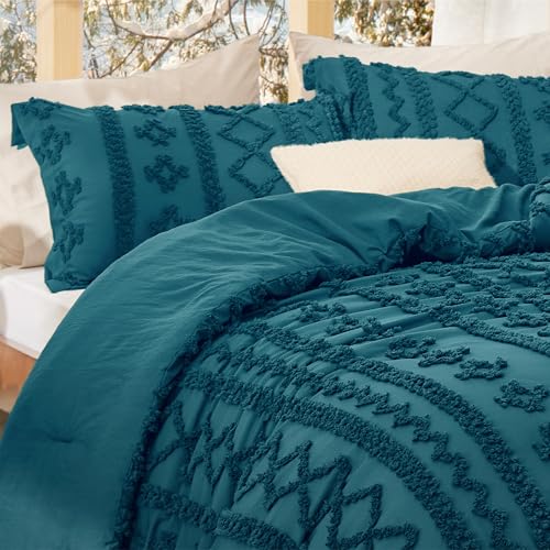 Tufted Boho Comforter Set California King