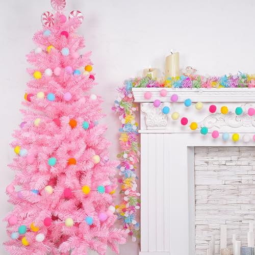 Easter Pom Pom Garland Decorations (2 Count)