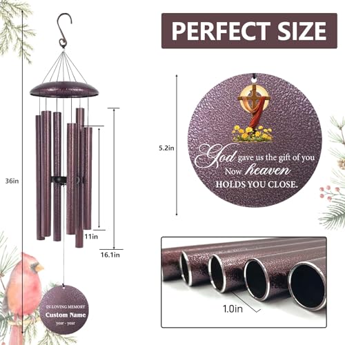 Personalized Memorial Wind Chimes for Loss of Loved One