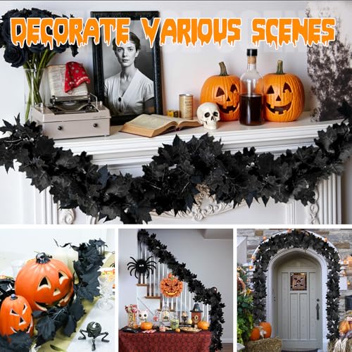 4 Pack 5.7FT Halloween Garlands (22.8 Foot)