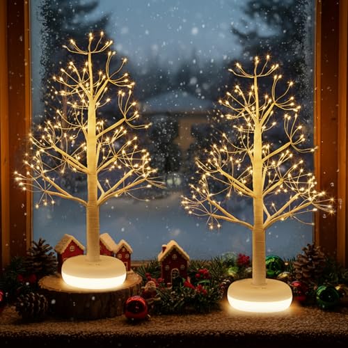 Small Christmas Tree with 136 Lights (2 Count)