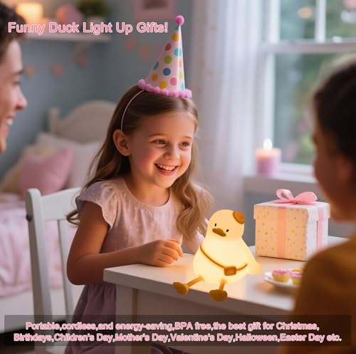 Schoolbag Duck Night Light for Kids