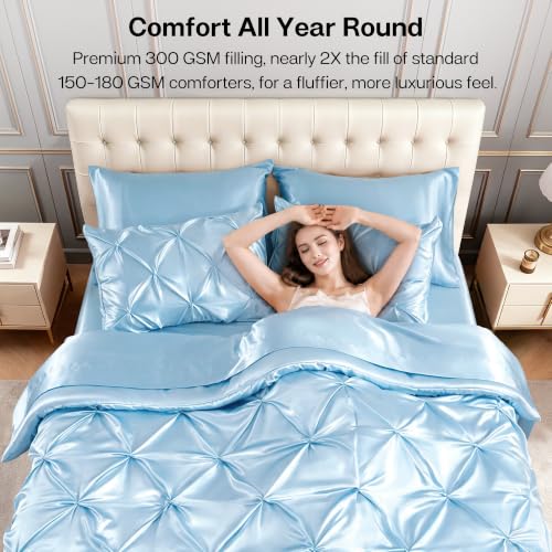 Satin King Size Comforter Set