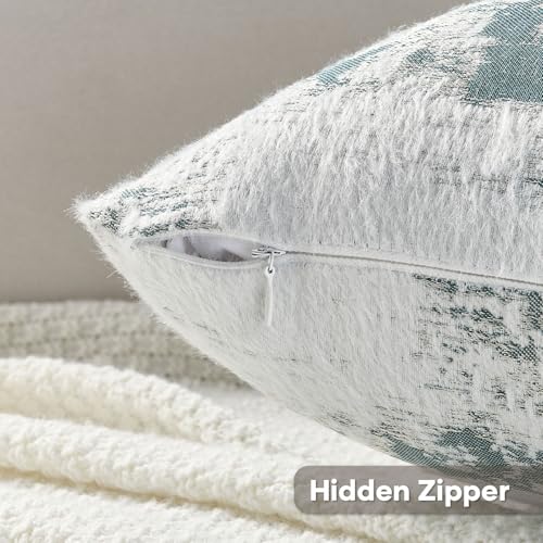 Pack of 2 Faux Cashmere Throw Pillow Covers 22x22 Inch (2 Count)