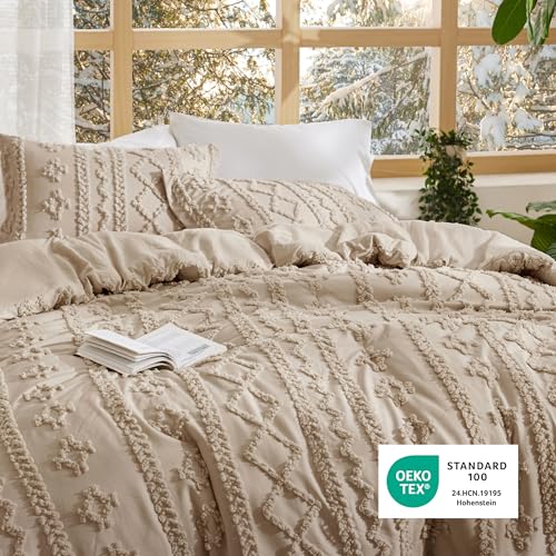 Tufted Boho Comforter Set California King Size