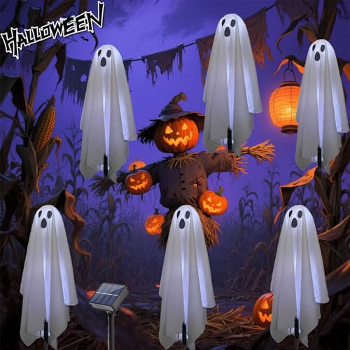Halloween Solar Ghost Lights Outdoor Decorations (Solar Ghost)