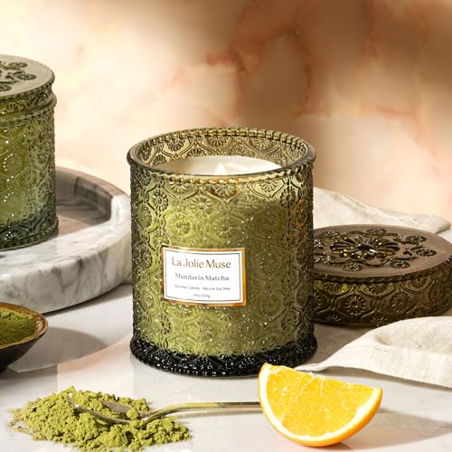 Mandarin Matcha Scented Candle for Home (19 Ounce)