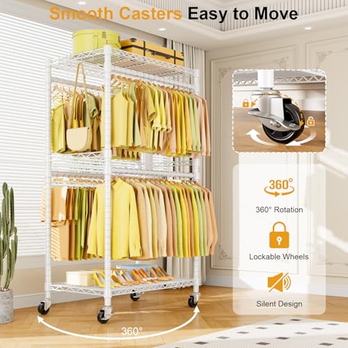 P4 Rolling Clothes Rack