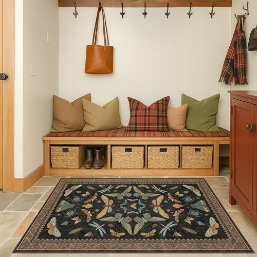 3x5 Entryway Rug Non Slip Washable (15 Sq Ft)