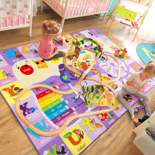 BENRON 4x6 Playroom Rug for Kids Washable