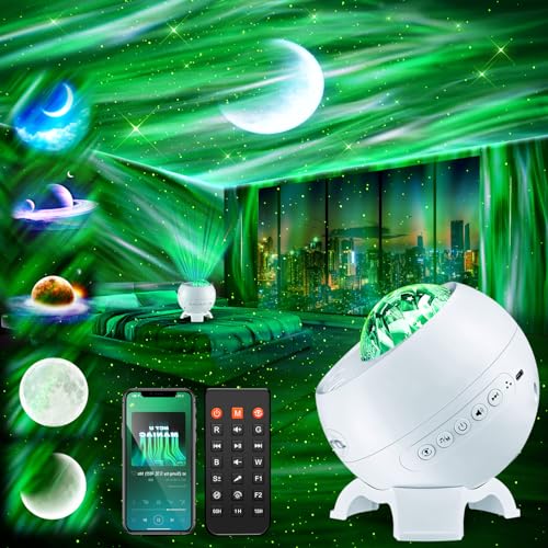 Galaxy Projector Northern Lights Projector with Bluetooth Speaker
