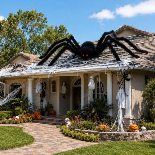 15FT Giant Spider Halloween Decorations Outdoor (15FT)