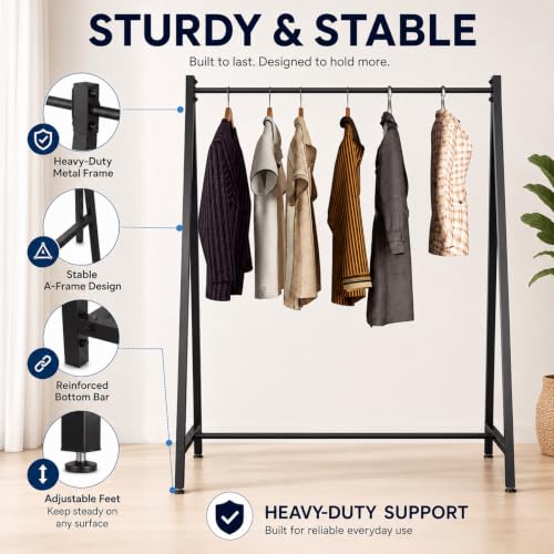 Black Metal Clothing Rack