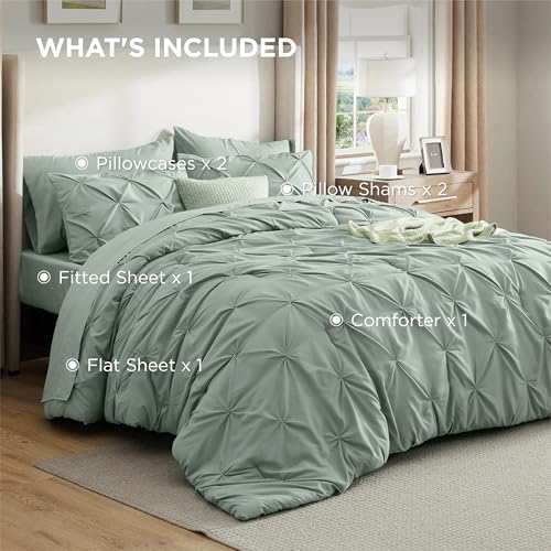 7 Piece Queen Comforter Set & Sheet Set