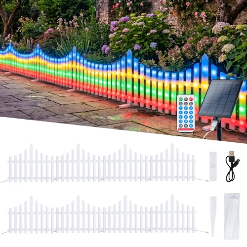 8 Pack Multicolor Picket Fence Lights