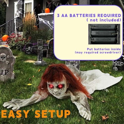 Halloween Scary Doll Groundbreaker Decorations Outdoor Animatronics (Zombie)