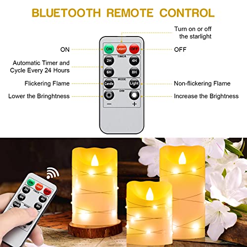 Flameless battery Operated LED candles 11 Key remote control 24 (3 Count)
