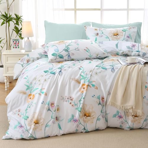 Green Branch Bed in a Bag King 7 Pieces