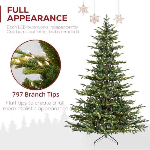 6 ft Prelit Sparse Christmas Tree with 330 Warm White LEDs