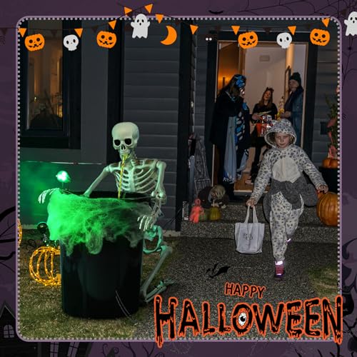 Halloween Puking Skeleton Vomiting Decoration Lawn Outdoor