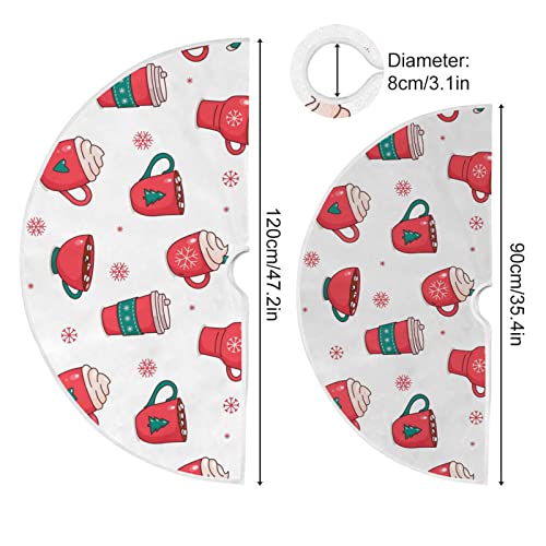 Christmas Hot Chocolate Coffee Tree Skirt