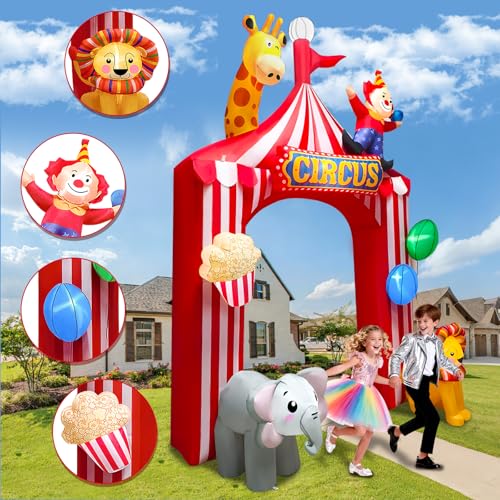 10FT Circus Party Arch Outdoor Decoration Inflatable