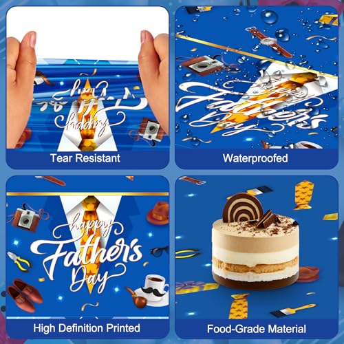2 Pack Fathers Day Tablecloth (2 Count)