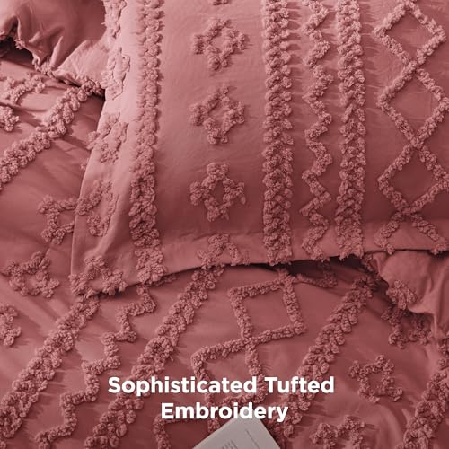 Tufted Boho Comforter Set King Size