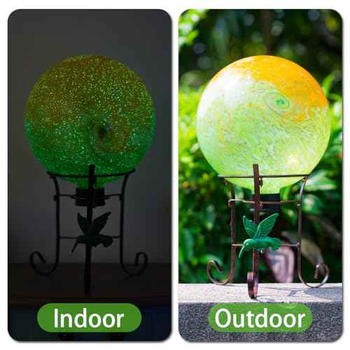 10" Diameter Garden Gazing Balls with Metal Stand