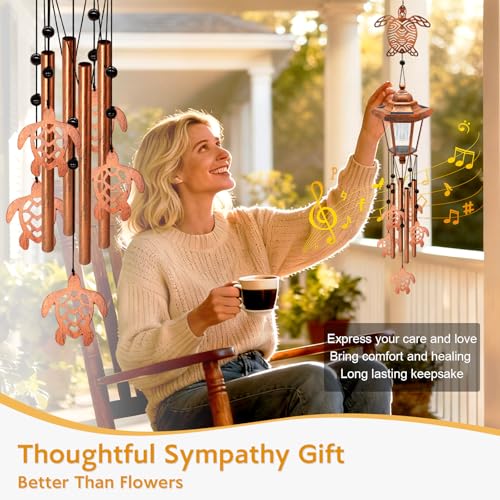Large Solar Turtle Wind Chimes