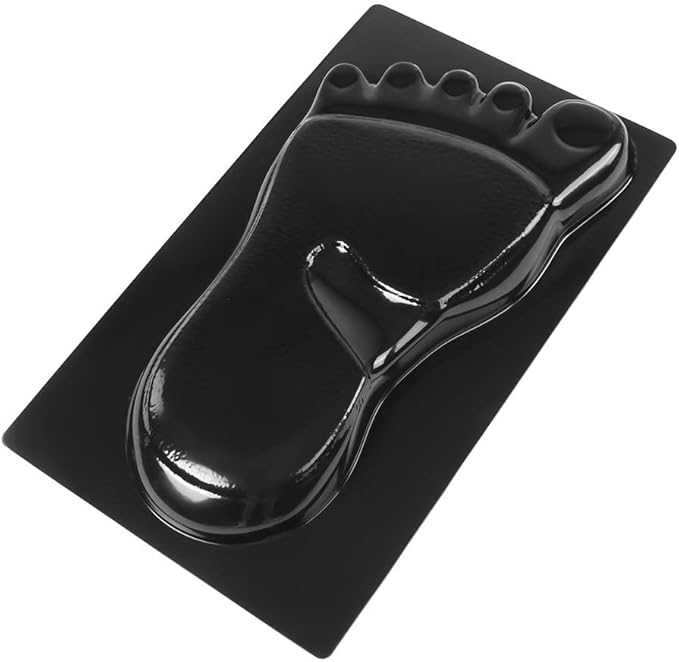 2 Pack Footprint Stepping Stone Mold, Footprints for DIY Feet Walkway Stepping Stones Concrete Cement Mold for Making into Concrete Stepping Stones