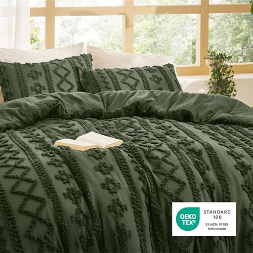 Tufted Boho Comforter Set King Size