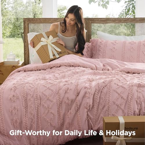 Tufted Boho Comforter Set Twin Size
