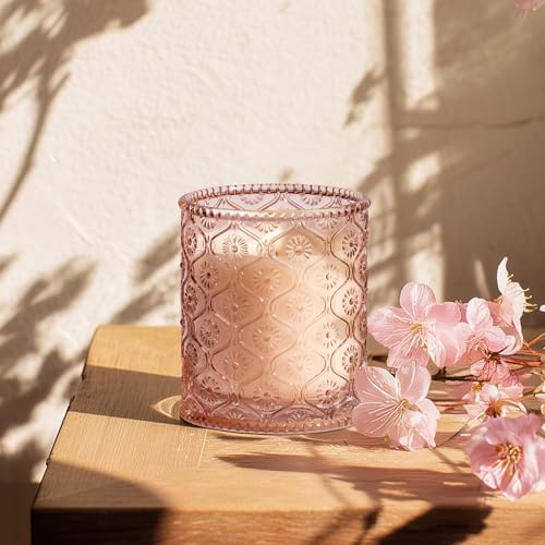 Cherry Sakura Scented Candles for Home (6 Ounce)