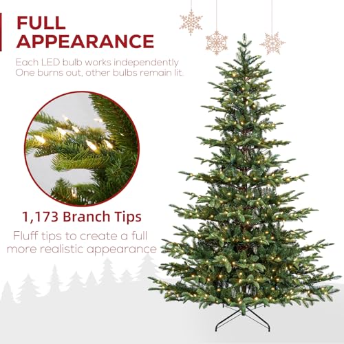 7.5 ft Prelit Sparse Christmas Tree with Realistic PE Foliage