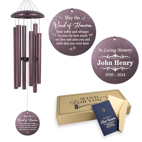 Large Memorial Wind Chimes for Loss of Lover30