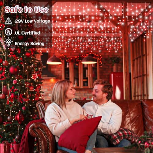 99ft Icicle Lights for Outside