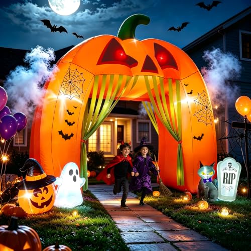 12FT Halloween Inflatables Archway Pumpkin Haunted House