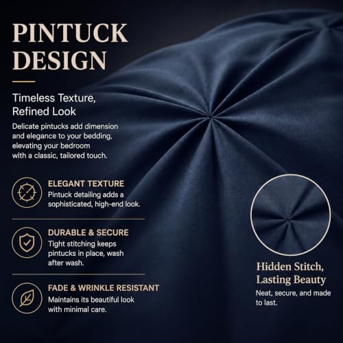 Oversized King Comforter Set Navy Blue
