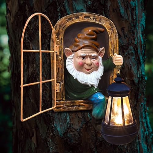 Fairy Garden Statues Gnomes Solar Lantern