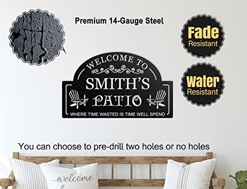 Personalized Metal Patio Sign