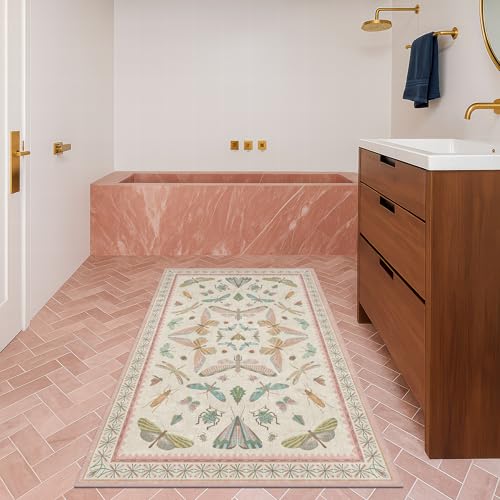 Flower Area Rug for Girls Bedroom (12 Sq Ft)