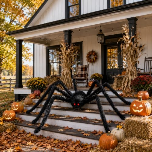 12FT Giant Spider Halloween Decorations Outdoor (12FT)