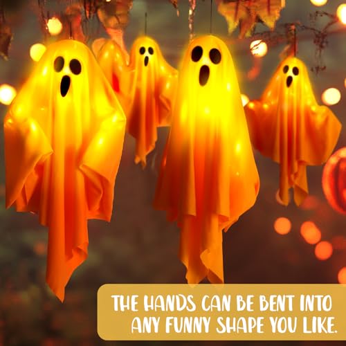 4Packs Hanging Ghosts Halloween Decor
