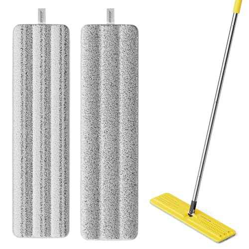 17.7 Inch Microfiber Mop Replacement Pads (2 Count)