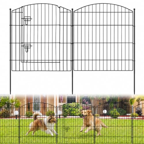 10 Panel No Dig Garden Fence with Gate (60 Sq Ft)