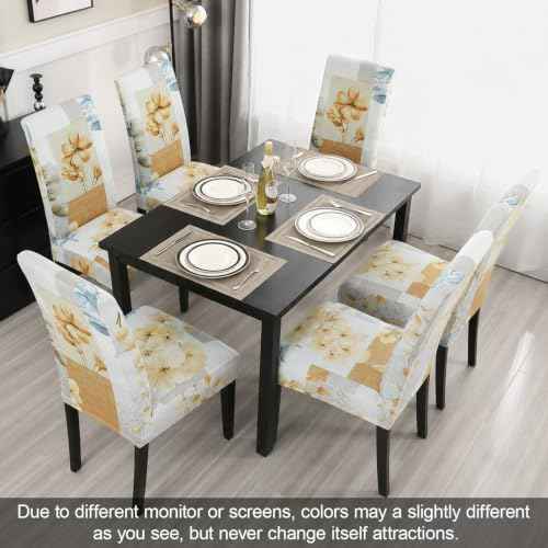 Pattern Chair Covers for Dining Room Set of 2
